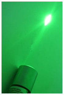 Puntatore laser verde: pi potente ma rischioso