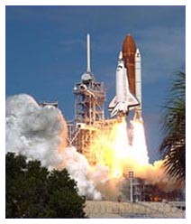 Lo Space Shuttle Atlantis  decollato