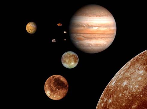 Giove e i suoi satelliti