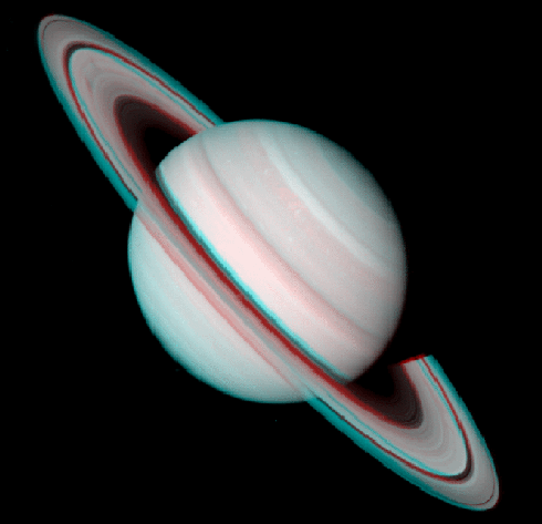 Saturno in 3D