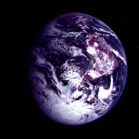 Terra vista dallo spazio - Sud America
