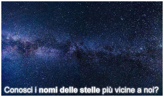 Stelle nomi