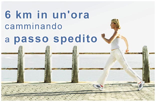 Camminare per 6 km