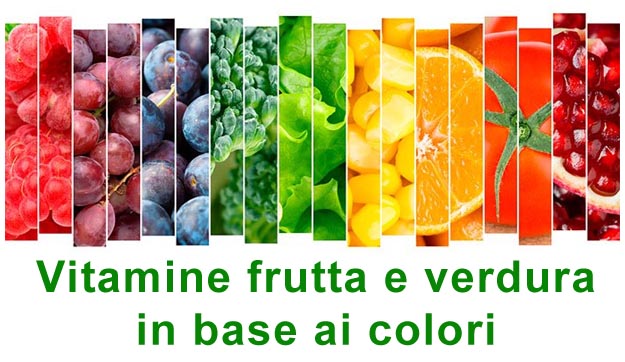 Vitamine frutta e verdura in base ai colori Colori frutta e verdura