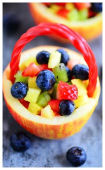 Consumare la frutta fa sempre bene Cestino di frutta