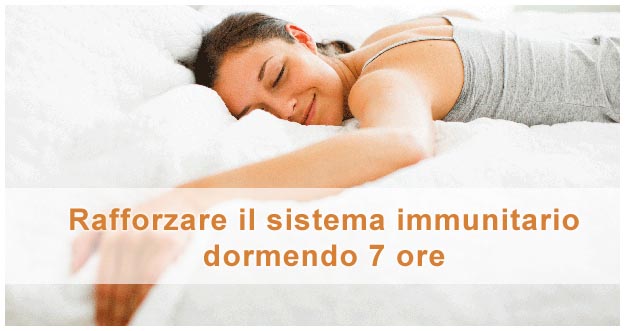 Dormire per migliorare il sistema immunitario