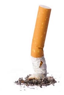 Ricerca sul fumo Una sigaretta spenta