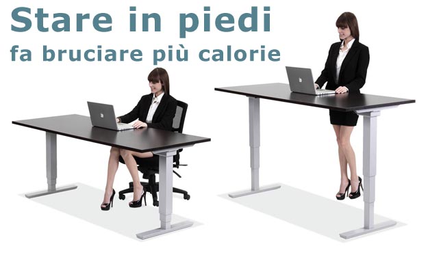 Stare in piedi fa bruciare calorie Stare in piedi calorie