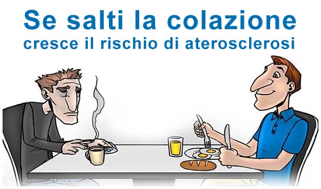 Se salti la colazione cresce il rischio di aterosclerosi Saltare la colazione
