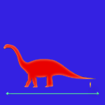 Immagini dinosauri: dimensioni Alamosaurus
