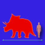 Immagini dinosauri: dimensioni Chasmosaurus