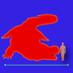 Immagini dinosauri: dimensioni Deinosuchus