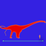 Immagini dinosauri: dimensioni Diplodocus