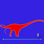 Immagini dinosauri: dimensioni Mamenchisaurus