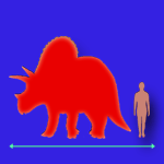 Immagini dinosauri: dimensioni Pentaceratops