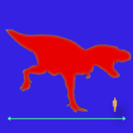 Immagini dinosauri: dimensioni Tyrannosaurus
