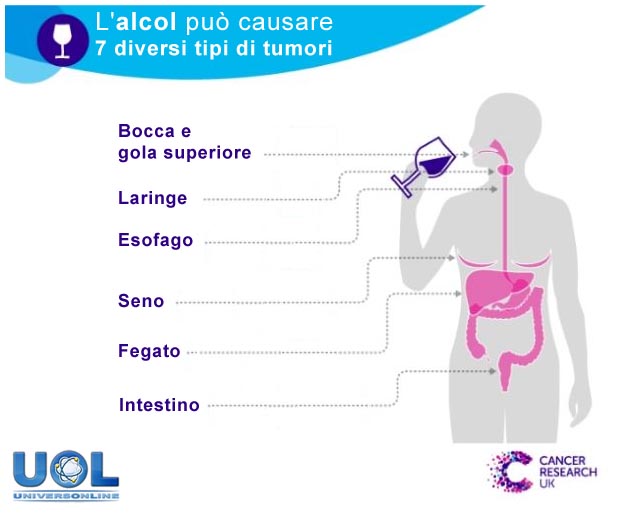 Tumori collegati alle bevande alcoliche Cancro e bevande alcoliche