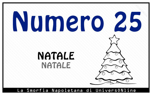 Significato del numero 25 Significato del numero 25: Natale