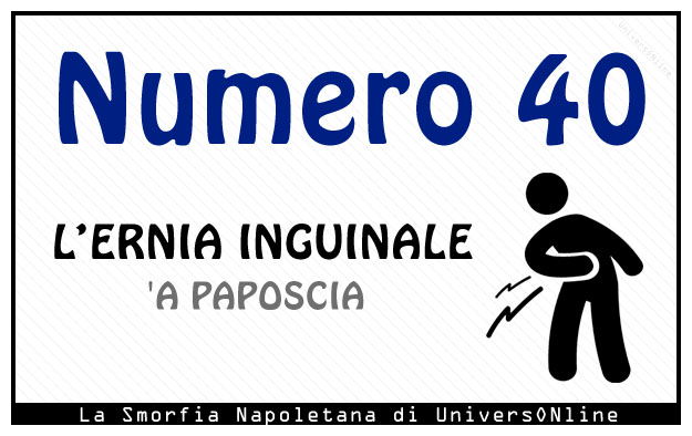 Significato del numero 40: Lernia inguinale