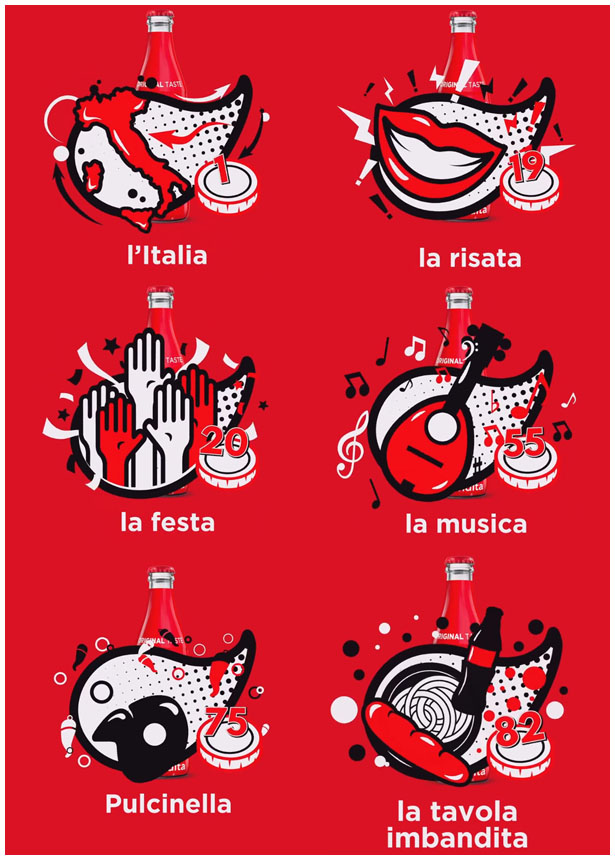 Coca Cola edizione limitata Smorfia napoletana